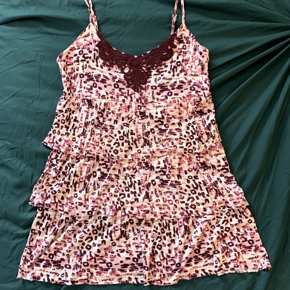 Cheetah print tank top